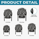 Custom Metal Garden Stake - Personalized Birthday Gifts For Mom, Dad, Kids - Welcome To Our Happy Home