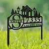 Custom Metal Garden Stake - Personalized Birthday Gifts For Mom, Dad, Kids - Home Sweet Home Awaits