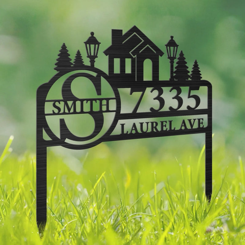 Custom Metal Garden Stake - Personalized Birthday Gifts For Mom, Dad, Kids - Home Sweet Home Awaits