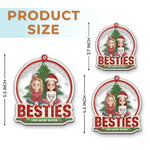 Custom Acrylic Ornament - Personalized Christmas Best Friend Birthday Gifts For Best Friends, BFF, Sisters - Congrats On Being My Sisters