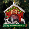 Custom Acrylic Ornament - Personalized Christmas Birthday Gifts For Dog Lovers, Dog Dad And Mom - Slept Through Santa, Woke Up To Love