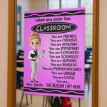Custom Classroom Decor Vertical Poster - Personalized Back To School Gifts For Teacher - Where Learning And Fun Meet