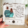 Custom Music Fridge Magnet That Can Play Songs - Personalized Anniversary Wedding Gifts For Husband And Wife, Him And Her - Together Is My Best Track