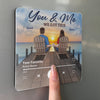 Custom Music Fridge Magnet That Can Play Songs - Personalized Anniversary Wedding Gifts For Husband And Wife, Him And Her - Loving You On Repeat