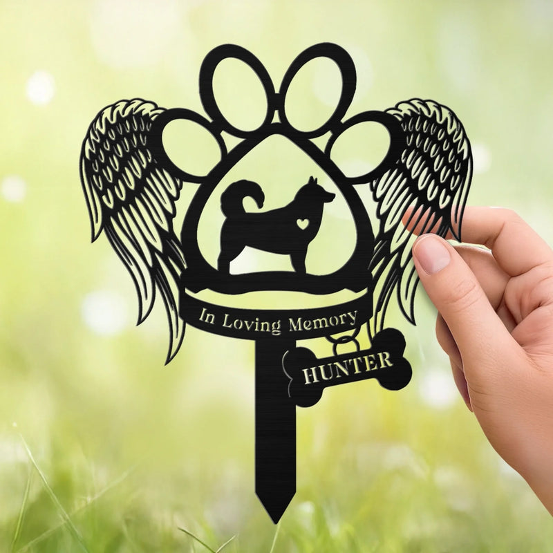 Custom Metal Garden Stake - Personalized Pet Memorial Sympathy Gifts For Dogs, Cats - Forever In Our Hearts
