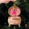 Custom Photo Acrylic Ornament - Personalized Christmas Best Friend Birthday Gifts For Women, Besties, Sisters, BFF - Forever Besties In Pink