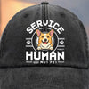 Pawfessional Human Handler - Dog Personalized Custom Vintage Washed Denim Baseball Cap - Gift For Pet Owners, Pet Lovers
