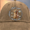 Custom Vintage Washed Denim Baseball Cap - Personalized Birthday Gifts For Dog Lovers, Dog Dad And Mom - Dogs Make Life Golden