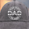 Always Dad Forever Proud - Family Personalized Custom Vintage Washed Denim Baseball Cap - Father's Day, Gift For Dad, Grandpa