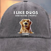 Custom Vintage Washed Denim Baseball Cap - Personalized Birthday Gifts For Dog Lovers, Dog Dad And Mom - Dog Dad Squad