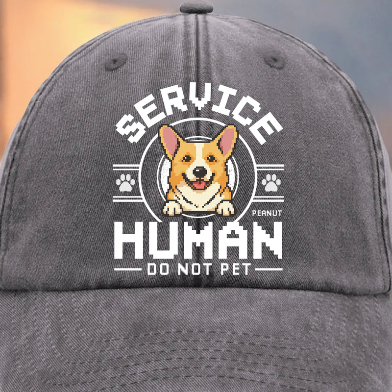 Pawfessional Human Handler - Dog Personalized Custom Vintage Washed Denim Baseball Cap - Gift For Pet Owners, Pet Lovers