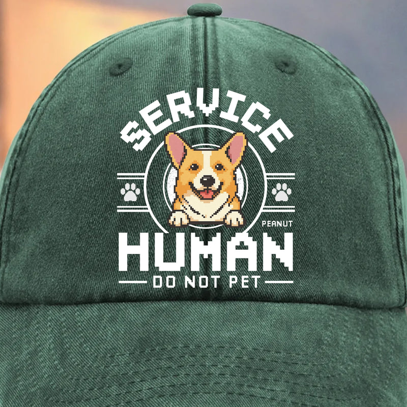 Pawfessional Human Handler - Dog Personalized Custom Vintage Washed Denim Baseball Cap - Gift For Pet Owners, Pet Lovers