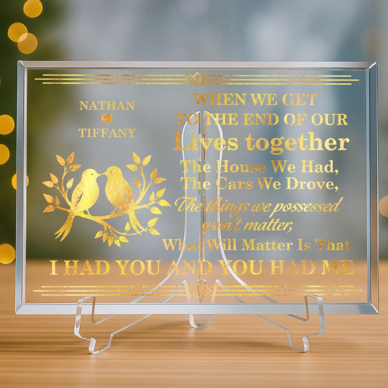 Custom Rectangle Shaped Acrylic Plaque - Personalized Anniversary Wedding Gifts For Husband And Wife, Him And Her - Our Love, Our Legacy
