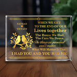 Custom Rectangle Shaped Acrylic Plaque - Personalized Anniversary Wedding Gifts For Wife, Husband, Couple - Our Love, Our Legacy
