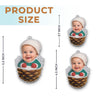 Custom Photo Acrylic Ornament - Personalized Christmas Baby Shower, Gender Reveal Gifts For New Moms, New Dads, New Parents - Cutest Pinecone On The Tree