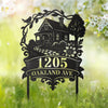 Custom Metal Garden Stake - Personalized Birthday Gifts For Mom, Dad, Kids - Where Love Lives Always