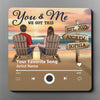 Custom Music Fridge Magnet That Can Play Songs - Personalized Anniversary Wedding Gifts For Husband And Wife, Him And Her - Our Story, Our Shore