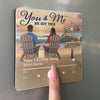 Custom Music Fridge Magnet That Can Play Songs - Personalized Anniversary Wedding Gifts For Husband And Wife, Him And Her - Our Story, Our Shore