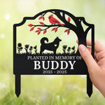 Custom Metal Garden Stake - Personalized Pet Memorial Sympathy Gifts For Dog Lovers, Cat Lovers - Always Loved, Never Forgotten