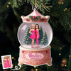 Custom Photo Acrylic Ornament - Personalized Christmas Best Friend Birthday Gifts For Women, Besties, Sisters, BFF - Snowy Days, Endless Friendship