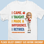 Custom Classroom Decor Unisex T-shirt, Premium T-shirt, Hoodie - Personalized Retirement Gifts For Teachers - Life After The Last Lesson