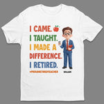 Custom Classroom Decor Unisex T-shirt, Premium T-shirt, Hoodie - Personalized Retirement Gifts For Teachers - Life After The Last Lesson