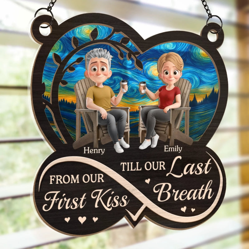 Custom Window Hanging Suncatcher Ornament - Personalized Anniversary Wedding Gifts For Husband And Wife, Him And Her - Always Us, Always Love
