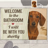 Custom Photo Home Decor Decorative Mat - Personalized Birthday Gifts For Dog Cat Lovers, Dog Dad And Mom, Cat Owners - Bathroom Buddy On Duty
