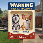 Custom Home Decor Metal Sign - Personalized  Birthday Gifts For Dog Lovers, Dog Dad And Mom - Enter At Your Own Risk