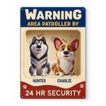 Custom Home Decor Metal Sign - Personalized  Birthday Gifts For Dog Lovers, Dog Dad And Mom - Enter At Your Own Risk