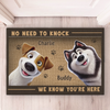 Custom Home Decor Decorative Mat - Personalized Birthday Gifts For Dog Lovers, Dog Dad And Mom - Spoilin’ My Pup Daily