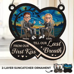 Custom Window Hanging Suncatcher Ornament - Personalized Anniversary Wedding Gifts For Husband And Wife, Him And Her - Always Us, Always Love