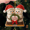 Custom Acrylic Ornament - Personalized Anniversary Christmas Wedding Gifts For Husband And Wife, Him And Her - Just Married, Still Merry
