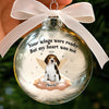 Custom Photo Ornament Ball - Personalized Pet Memorial Sympathy Gifts For Dogs, Cats - Angel Paws Watching Over Me
