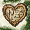 Custom Acrylic Ornament - Personalized Anniversary Christmas Wedding Gifts For Husband And Wife, Him And Her - Together In Heart And Soul