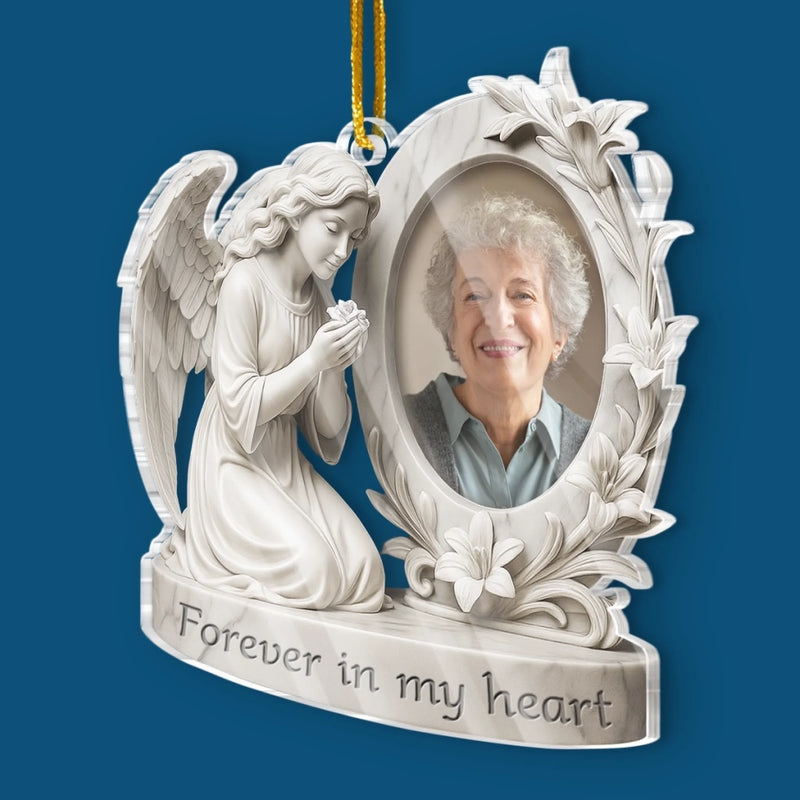 Custom Photo Acrylic Ornament - Personalized Memorial Sympathy Gifts For Loss Of Mom, Dad - A Beautiful Soul Remembered