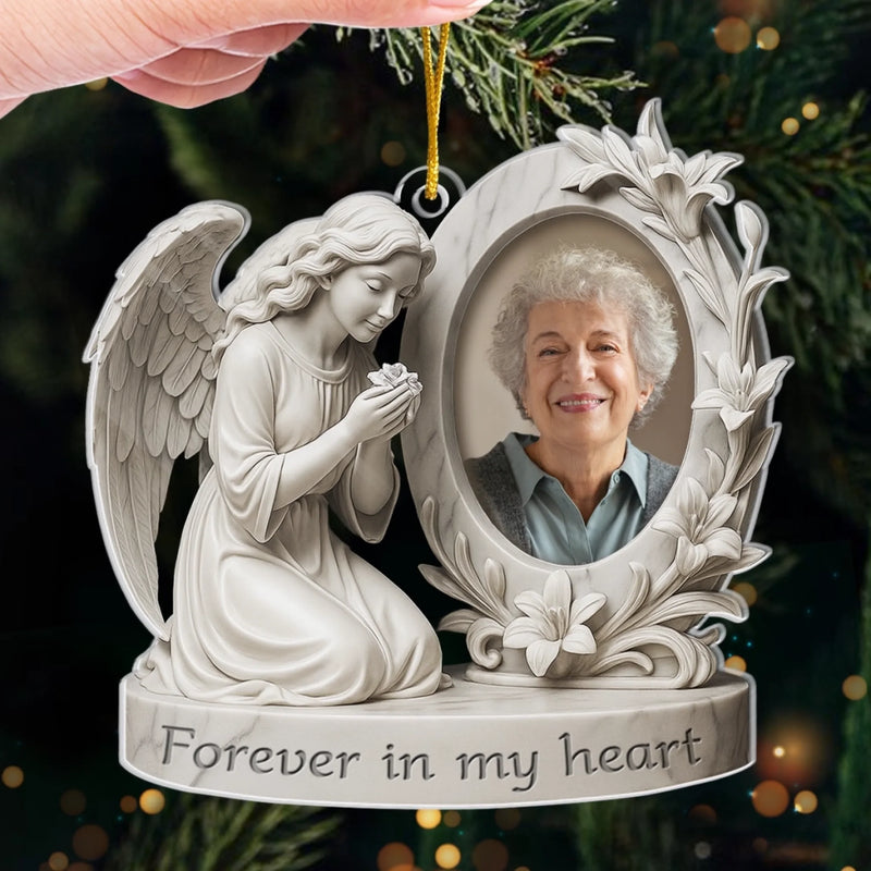 Custom Photo Acrylic Ornament - Personalized Memorial Sympathy Gifts For Loss Of Mom, Dad - A Beautiful Soul Remembered