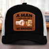 Custom Shaped Leather Patch Hat - Personalized Birthday Gifts For Cat Lovers, Cat Mom And Dad - Feline My Best Self