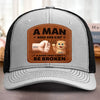 Custom Shaped Leather Patch Hat - Personalized Birthday Gifts For Cat Lovers, Cat Mom And Dad - Feline My Best Self