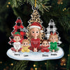 Custom Acrylic Ornament - Personalized Christmas Birthday Gifts For Mom, Grandma - Christmas Joy With The Kids