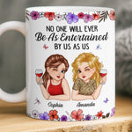 Custom Mug - Personalized Best Friend Birthday Gifts For Women, Besties, Sisters, BFF - Partners In Wine And Chaos