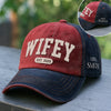 Custom Embroidered Effect Washed Denim Baseball Cap - Personalized Anniversary Wedding Gifts For Husband And Wife, Him And Her - Married Life, Best Life