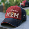 Custom Embroidered Effect Washed Denim Baseball Cap - Personalized Birthday Gifts For Dog Cat Lovers, Dog Dad And Mom, Cat Owners - Proud Dog Mom