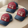 Custom Embroidered Effect Washed Denim Baseball Cap - Personalized Birthday Gifts For Cat Lovers, Cat Mom And Dad - Cat Dad Vibes Only