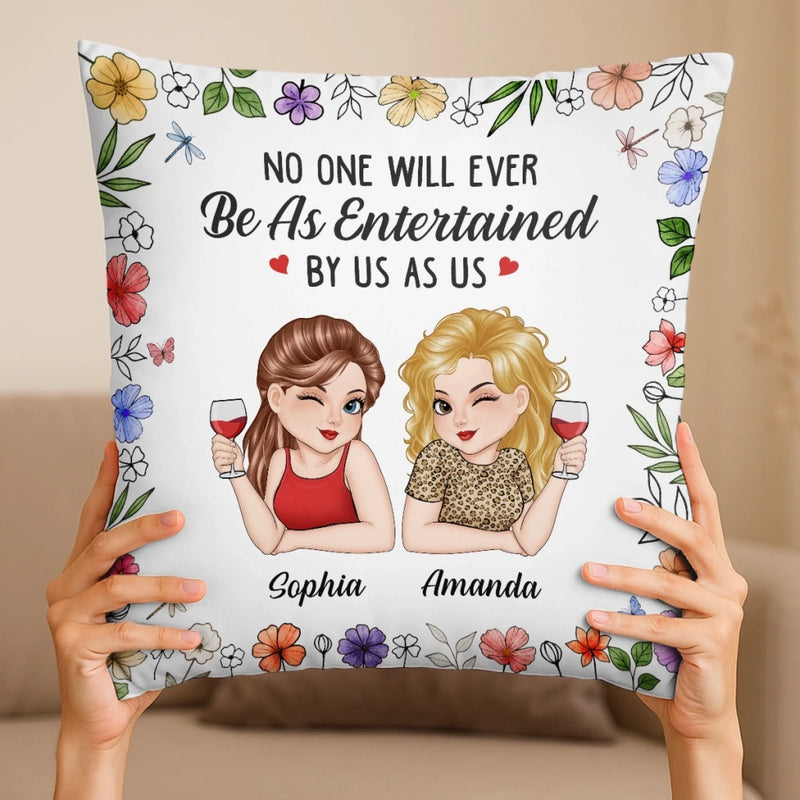 Custom Pillow - Personalized Best Friend Birthday Gifts For Women, Besties, Sisters, BFF - Zero Judgement, Only Refills