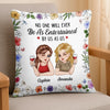 Custom Pillow - Personalized Best Friend Birthday Gifts For Women, Besties, Sisters, BFF - Zero Judgement, Only Refills