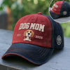 Custom Embroidered Effect Washed Denim Baseball Cap - Personalized Birthday Gifts For Dog Cat Lovers, Dog Dad And Mom, Cat Owners - Best Dog Mom Ever