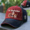 Custom Embroidered Effect Washed Denim Baseball Cap - Personalized Birthday Gifts For Dog Lovers, Dog Dad And Mom - Boss Of The Fur Squad