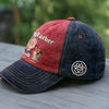 Custom Embroidered Effect Washed Denim Baseball Cap - Personalized Birthday Gifts For Dog Lovers, Dog Dad And Mom - Boss Of The Fur Squad