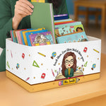 Custom Name Teacher Gifts - Personalized Foldable Fabric File Organizer